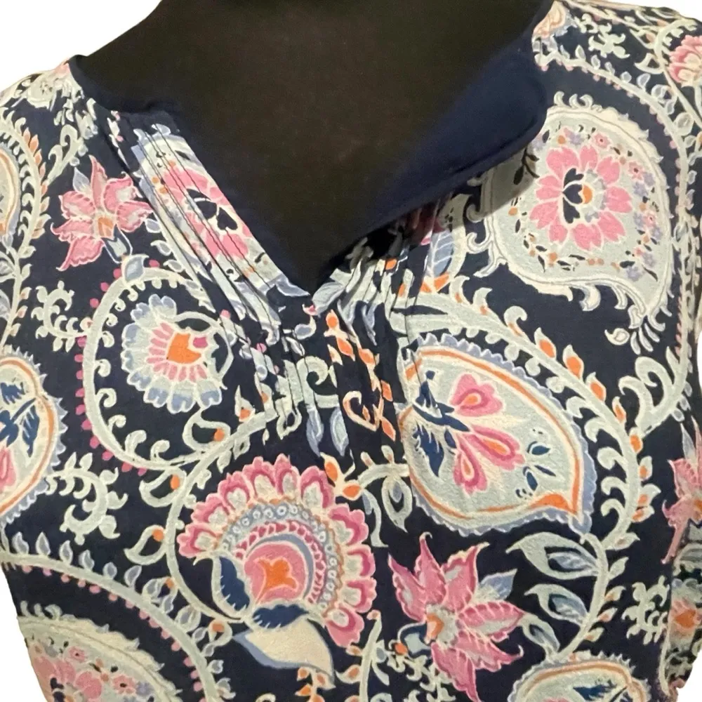 Talbots women’s Paisley floral sleeveless maxi dress size 4 - Image 6