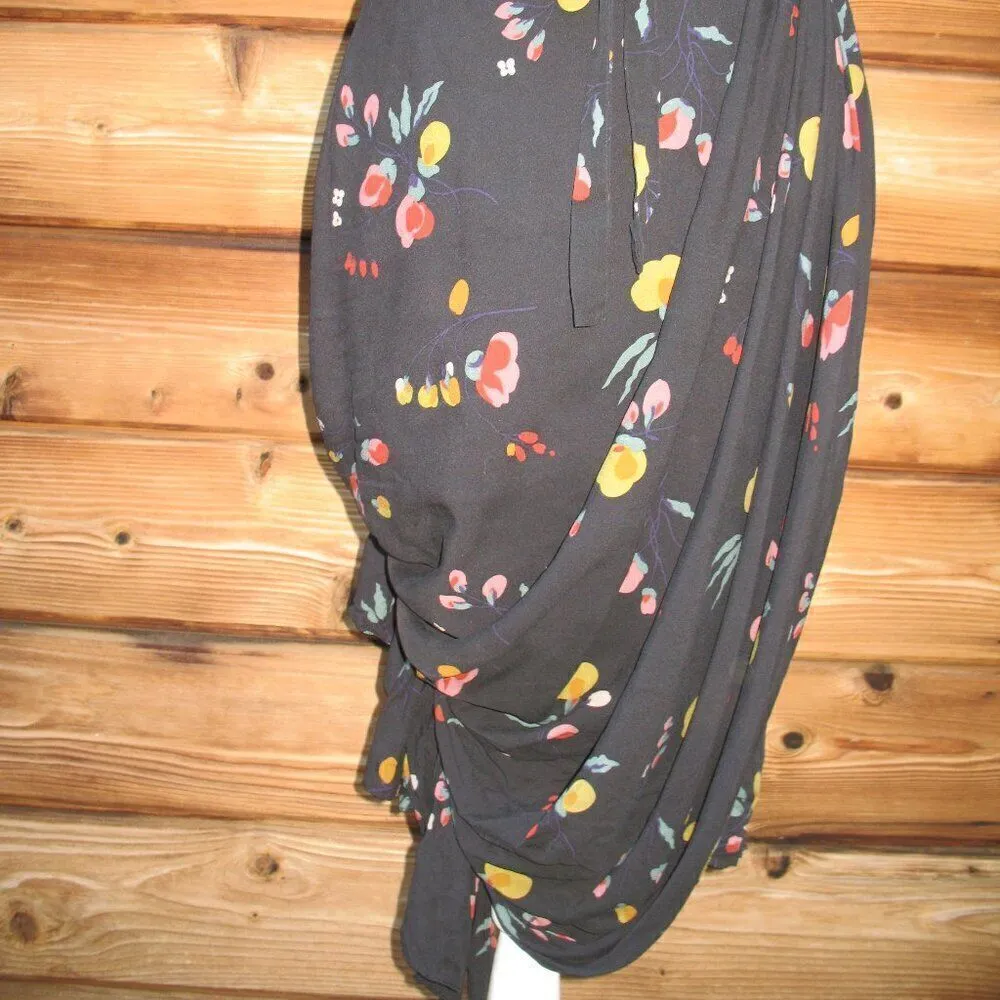 Phillip Lim 3.1 Floral Silk Asymmetrical Hem Dress - Image 8