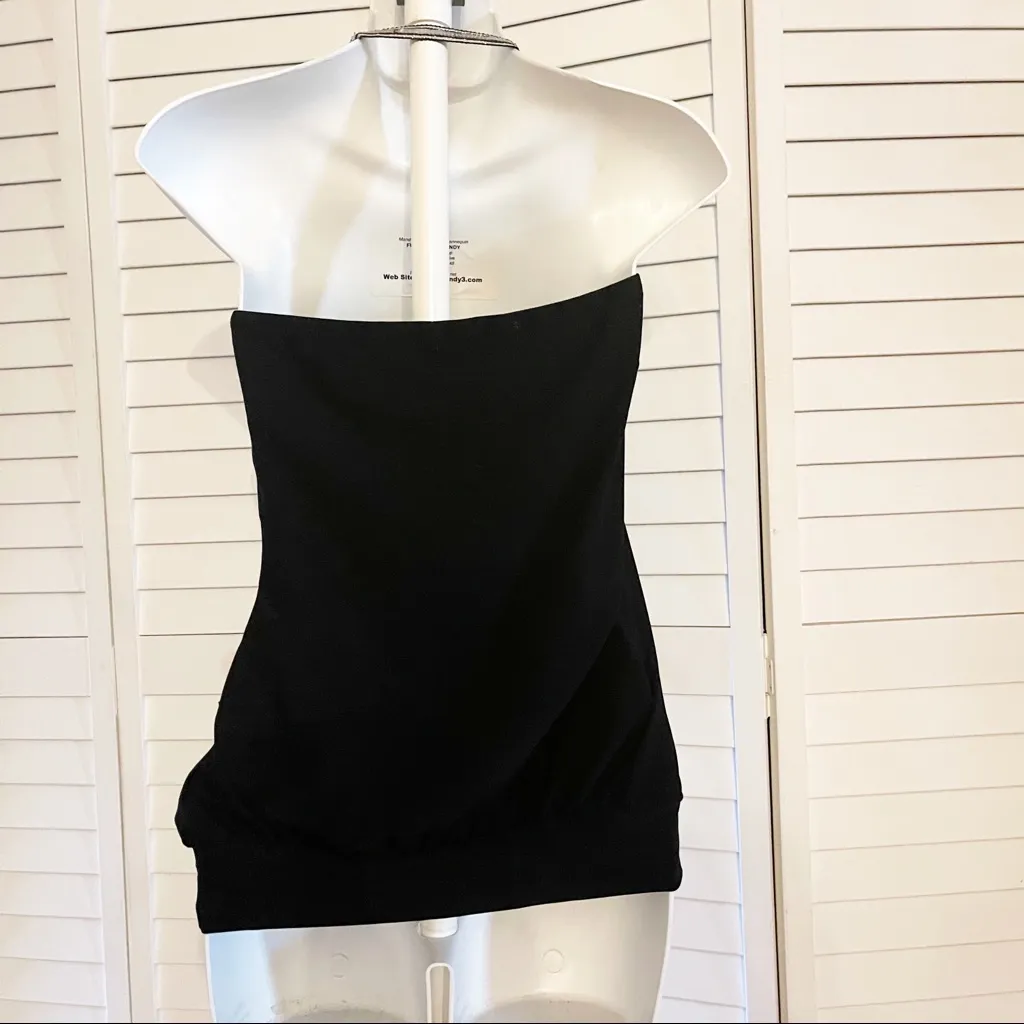 Vintage 90s Y2K Black Sequin Open Back Halter Top Charlotte Russe Shirt - Image 6