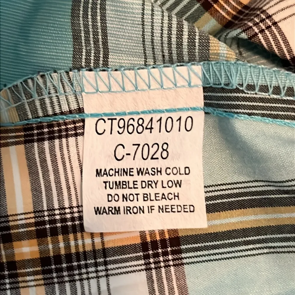 Cruel Girl Snap Button Long Sleeve Western Shirt Size L - Image 15