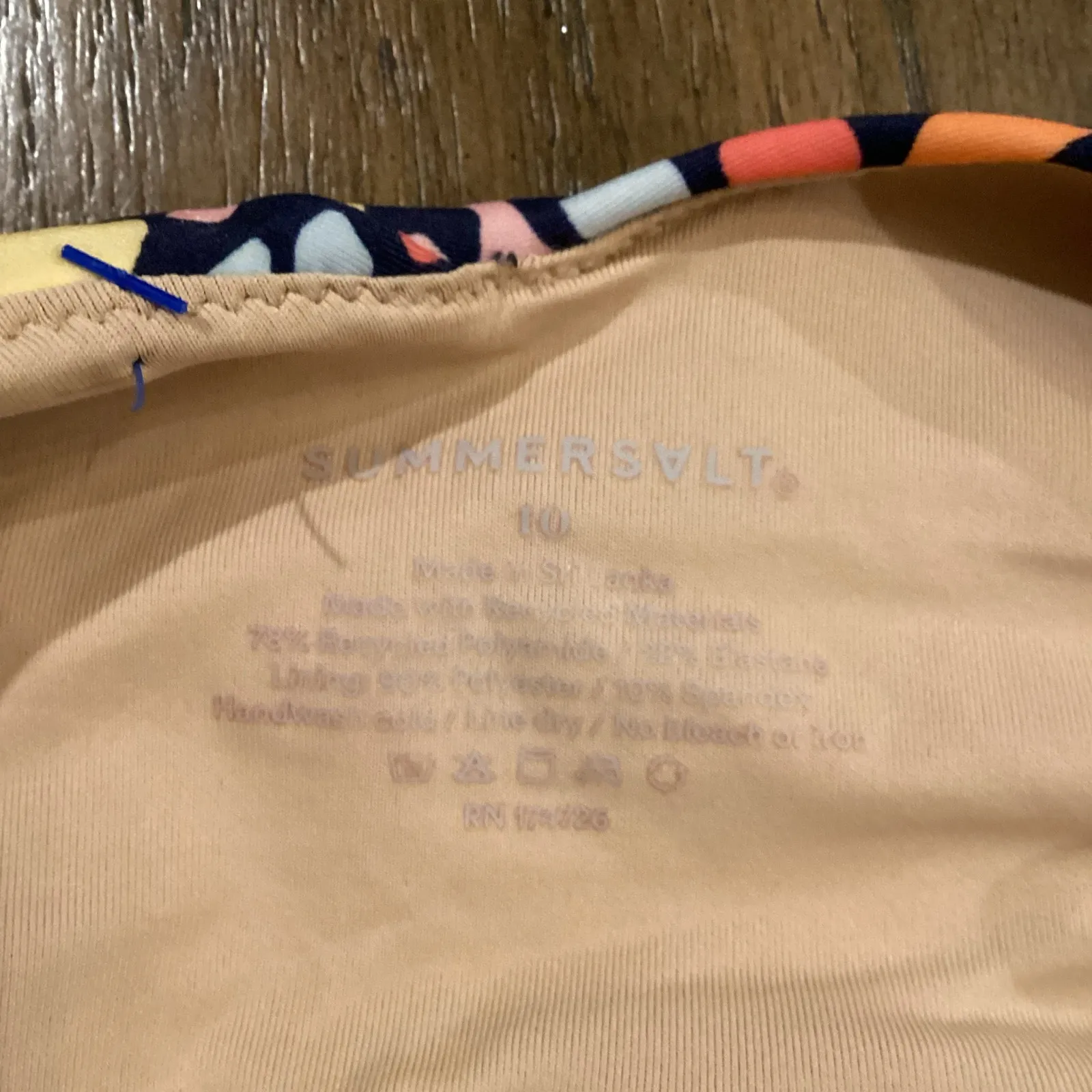 Summersalt Oasis One Piece Swimsuit Leopard Print size 10 - Image 5