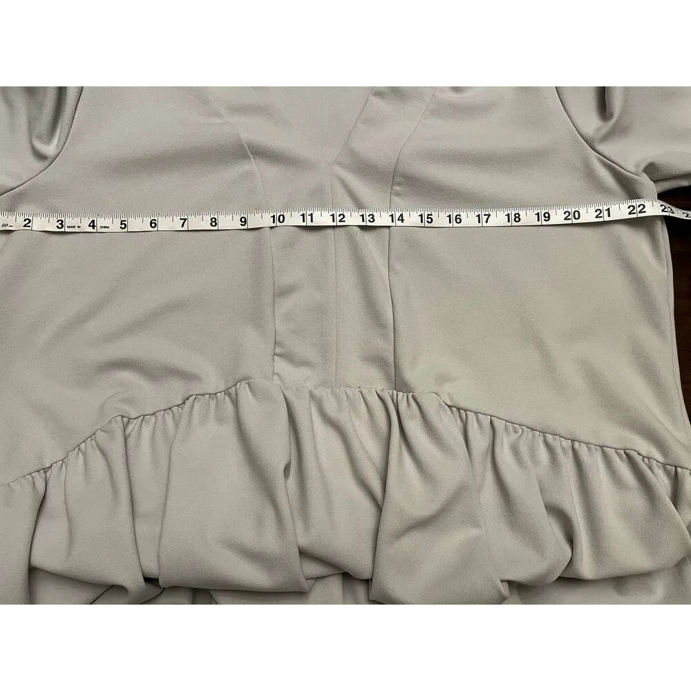 Asos curve grey ruffle dress size 20 - Image 3