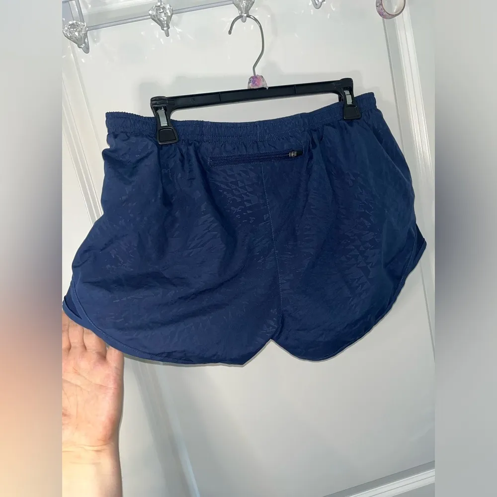 Nike Dri-FIT Dark Navy Blue Artic Print Running Active Wear Shorts Sz Large - Image 4