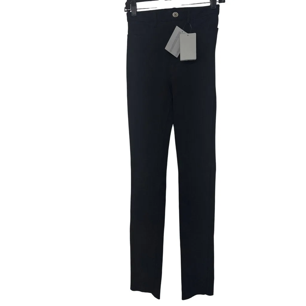 Balenciaga Stretch Pants in Black 36 New Womens Straight Stretch Trousers - Image 4