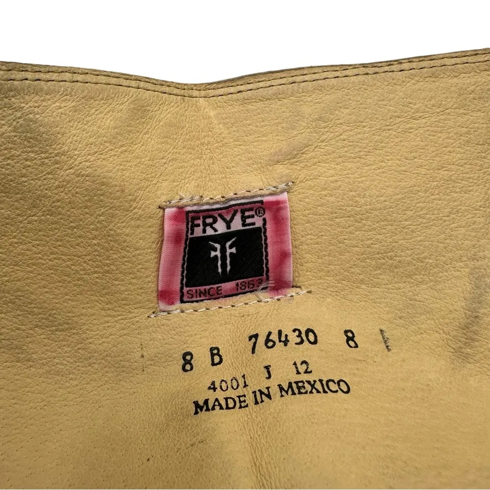 Melissa Brown Leather Button Back Zipper Leather Boots size 8B - Image 8