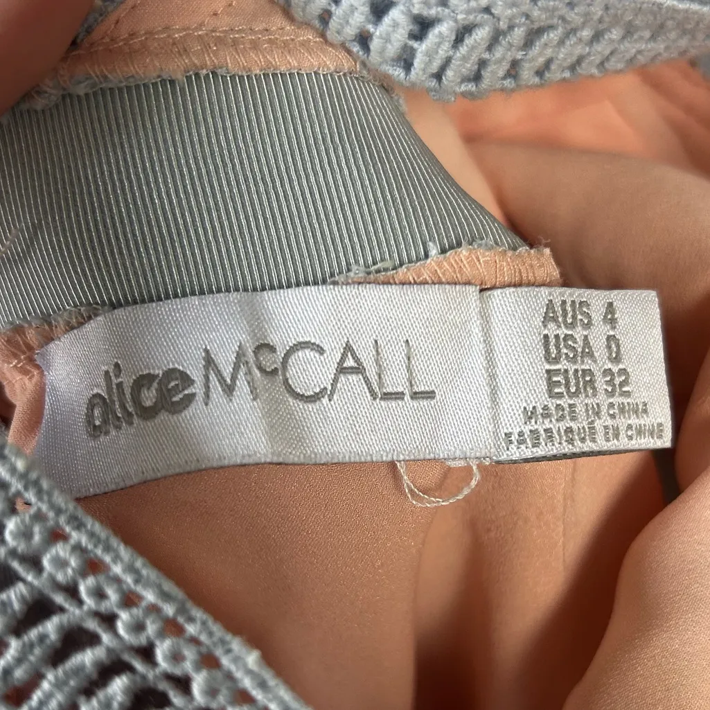 Alice McCall Wanderlust Lace Midi Dress in Powder Blue Size 0 Gently Used Boho - Image 7