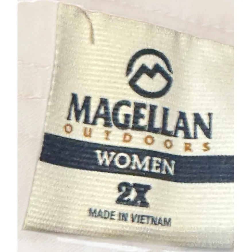Magellan Women Shorts Falcon Gear Lake Shorty Drawstring Outdoor Tan Plus 2X NWT Brown Size XXL - Image 4