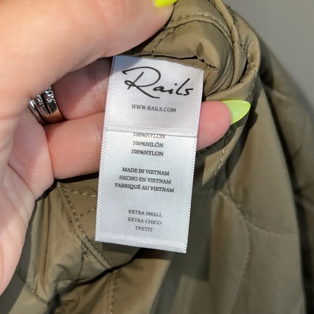 NWOT Rails Granger Jacket - Ivory Olive Mix - Reversible - Image 9