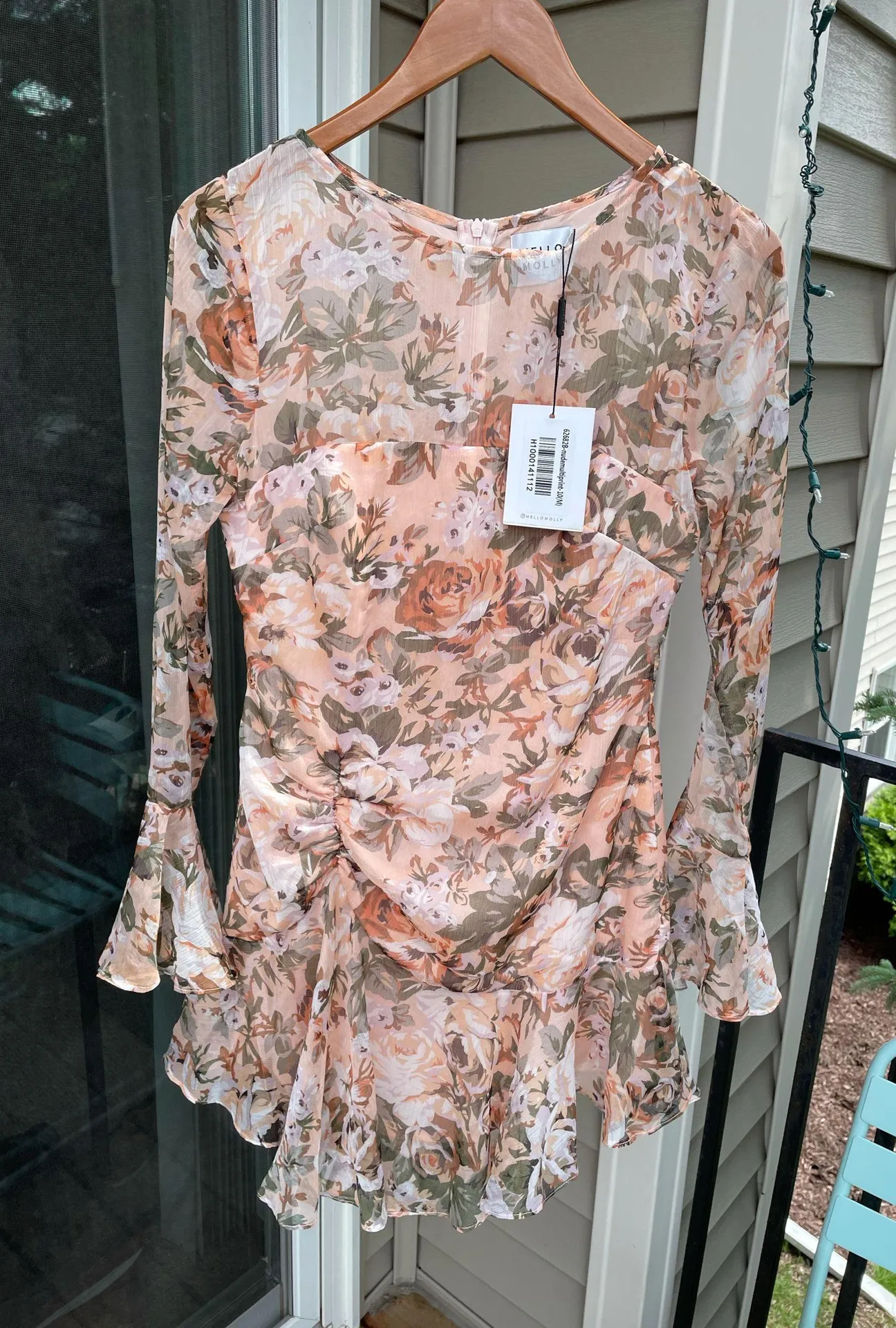 Hello Molly Dark Blue Land Mine Floral Dress - Image 4