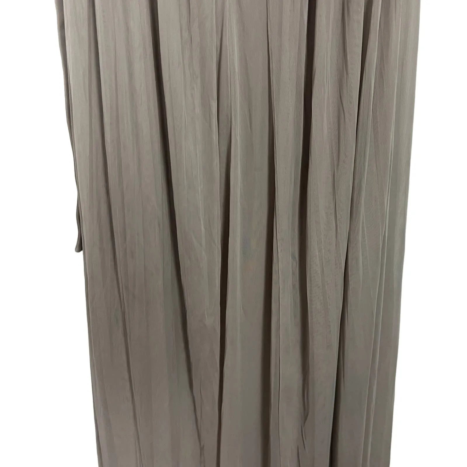 David's Bridal One Shoulder Strap Beige Maxi Dress Size 4 - Image 12