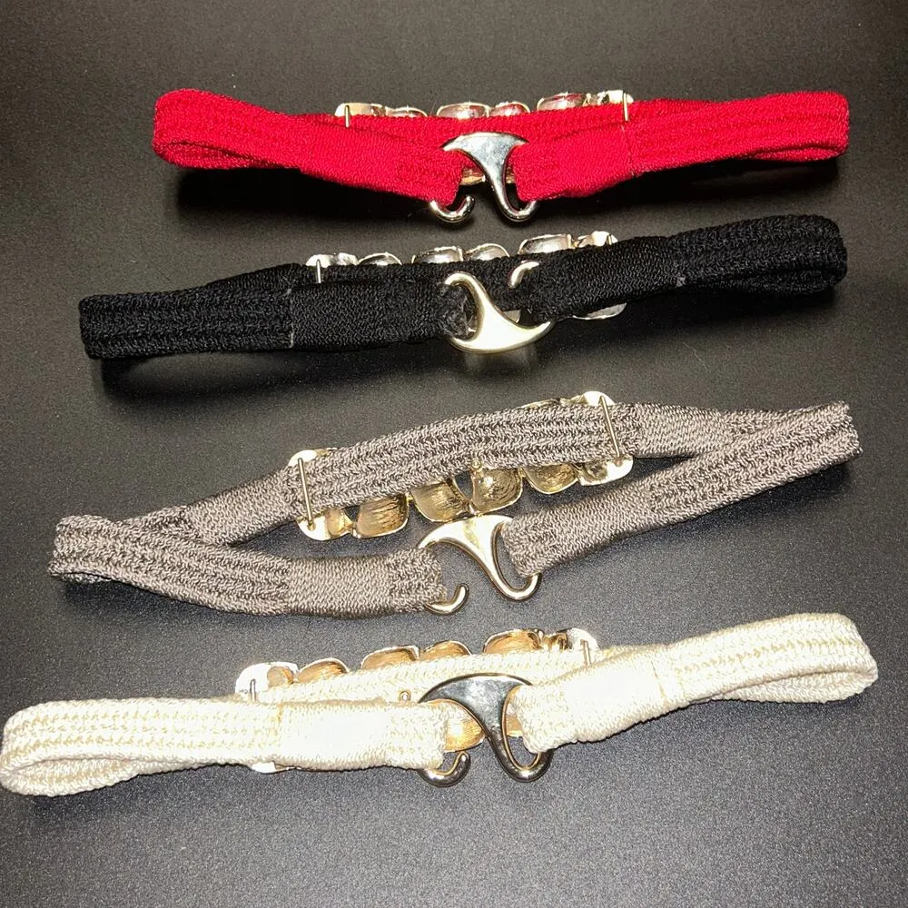 Women's Bundle Set of 4 Red Black White Brown Gold - Image 5