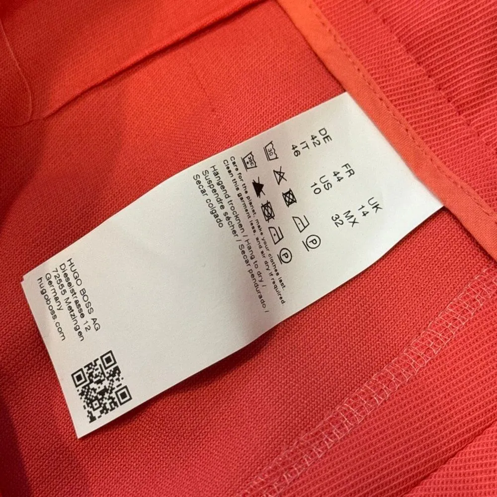 Boss Tiluna slim side zip pants size 10 - Image 3