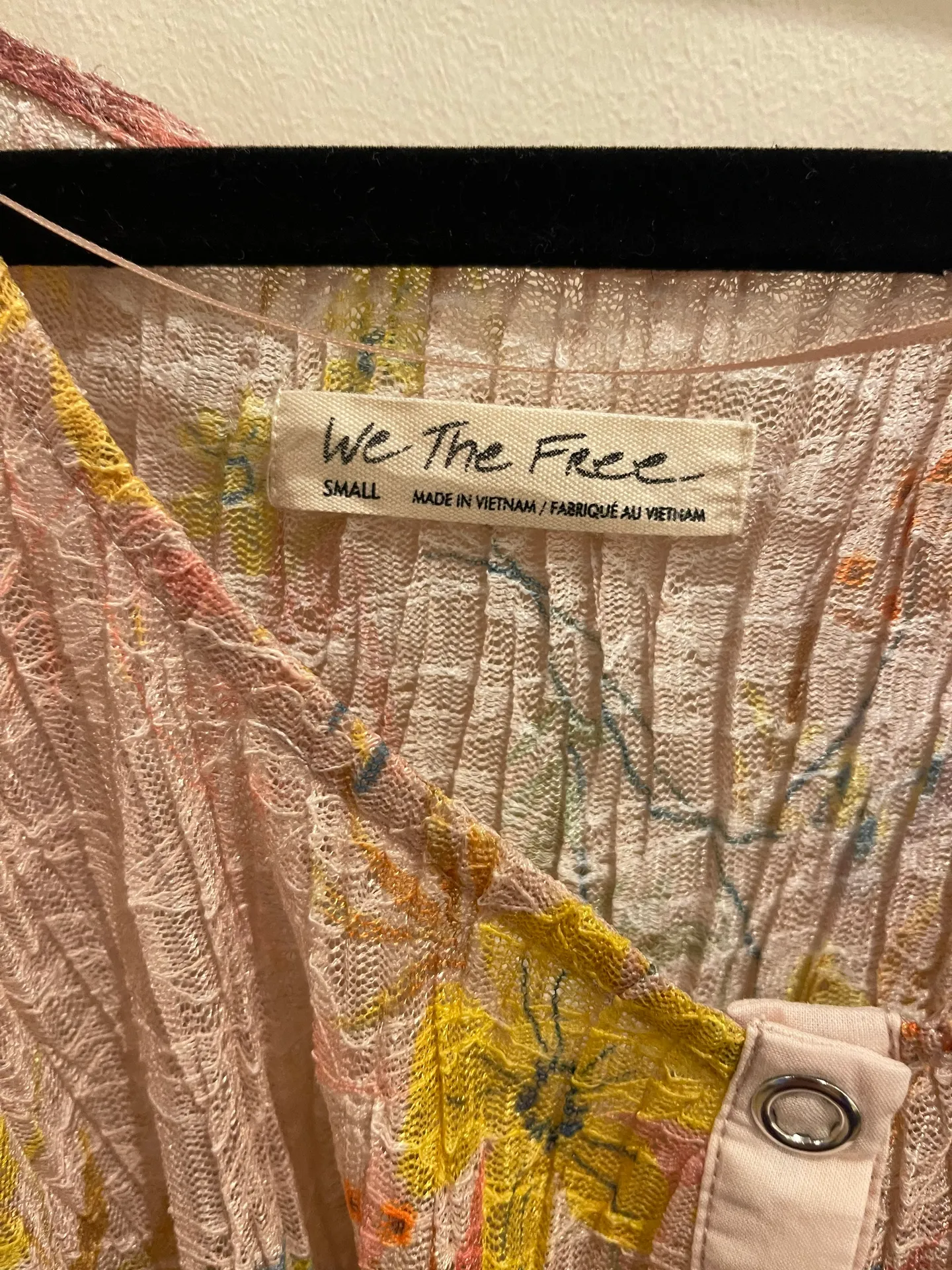 Free People Floral Mesh  Angelina Top - Image 4