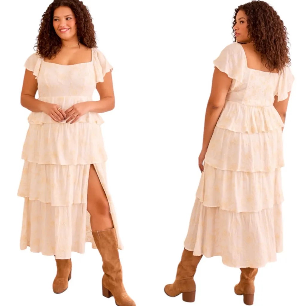 NWT Arula Roxanne Layered Maxi Dress Size 0X - Image 5