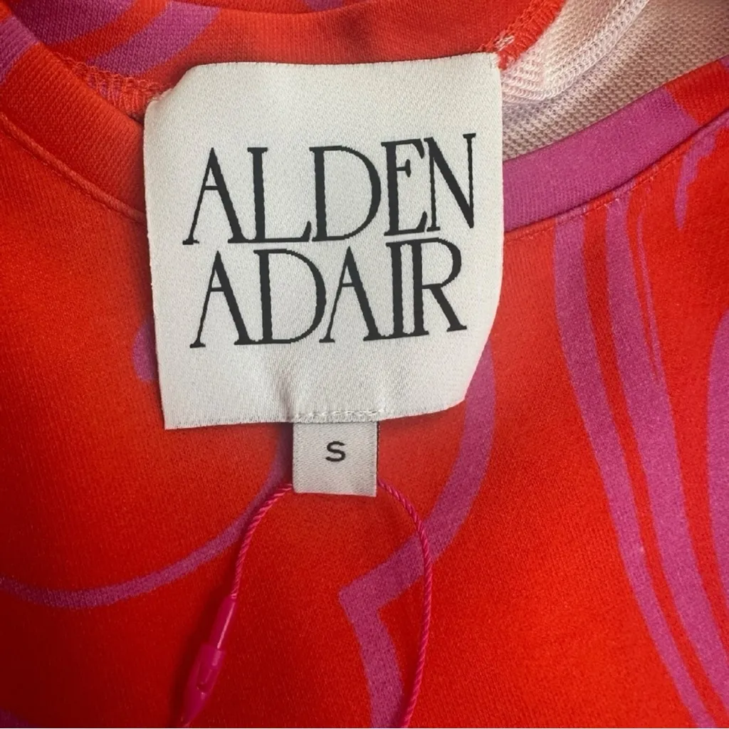 Alden Adair Red Floral Maxi Dress Size S Orange - Image 9