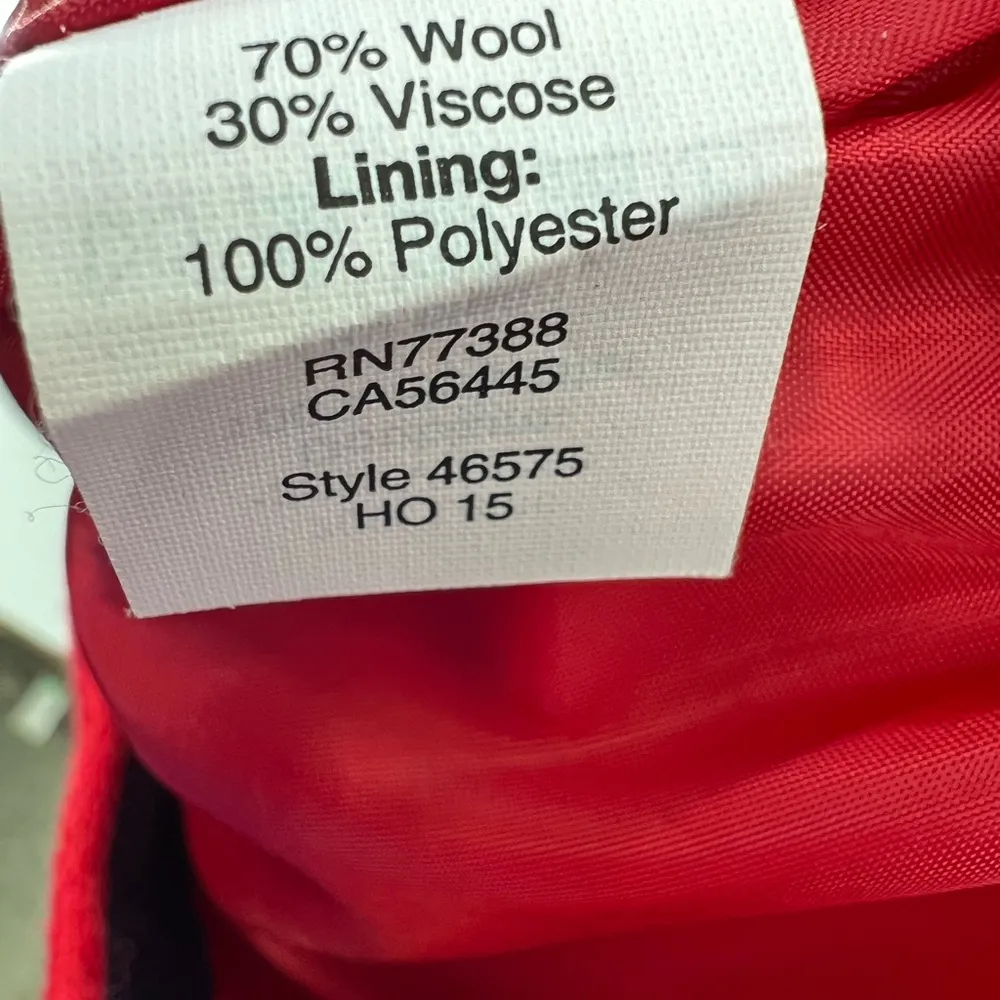 J Crew the pencil skirt red wool viscose 8 holiday office party business mini - Image 6