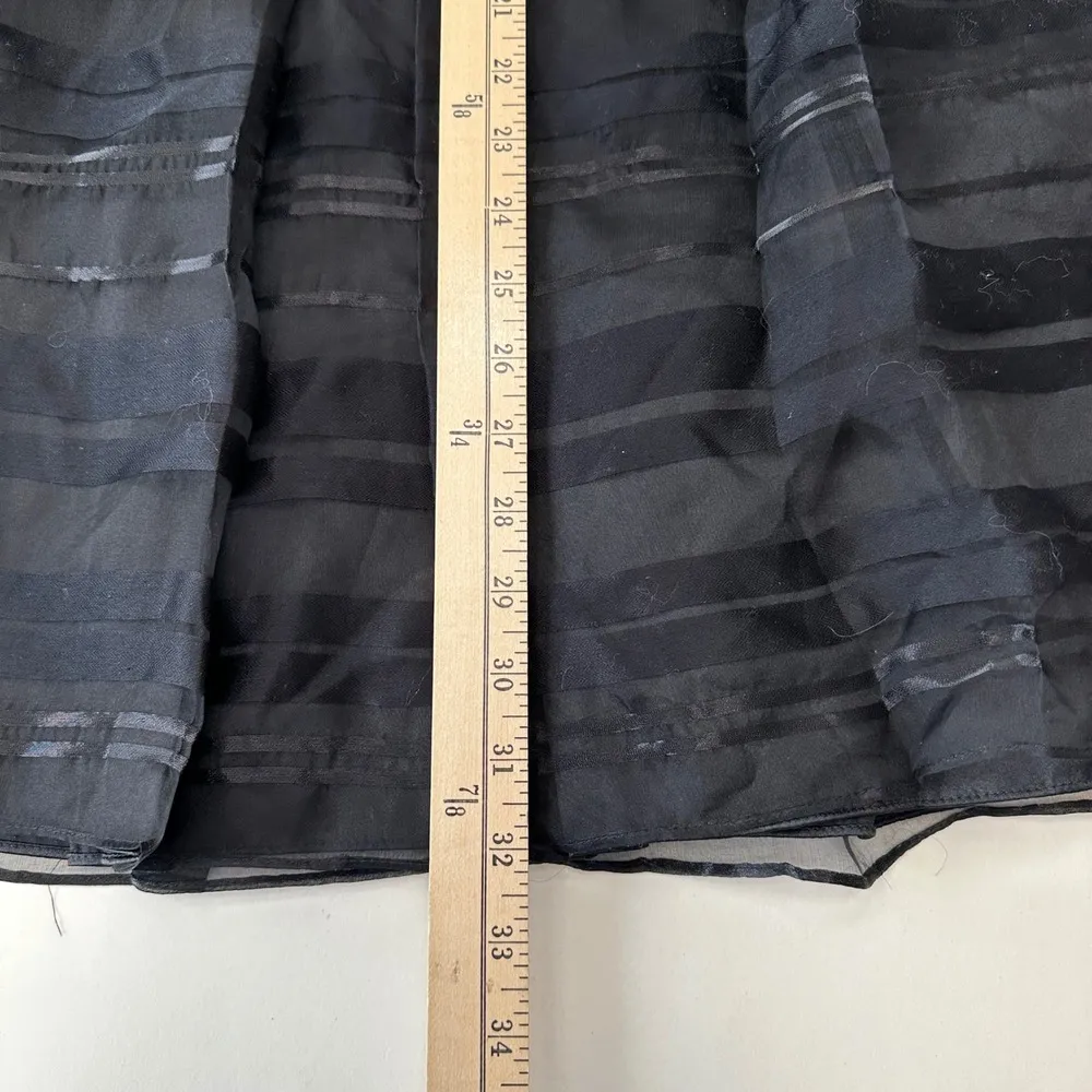 White House Black Market Strapless Dress Party Cocktail Silk Blend Black Women 6 - Image 12