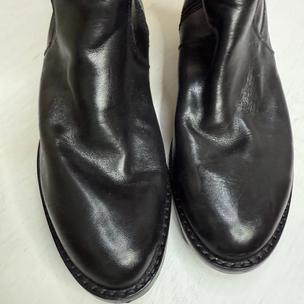 Ariat Black Leather Equestrian Riding Boots sz 6.5 - Image 15