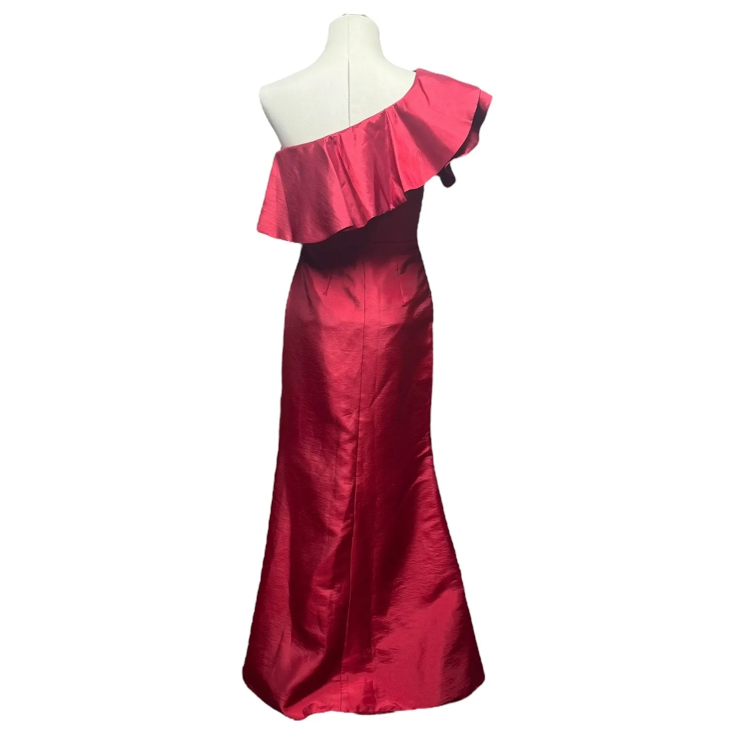Light in the Box One Shoulder Mermaid Gown Red 6 - Image 4