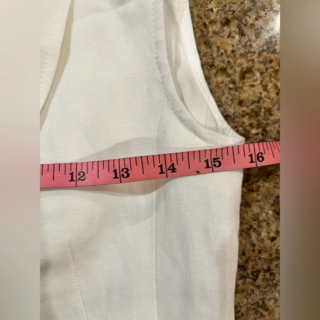 H & M LINEN-BLEND BLAZER DRESS Size X-Small NWT Missing the belt. - Image 6