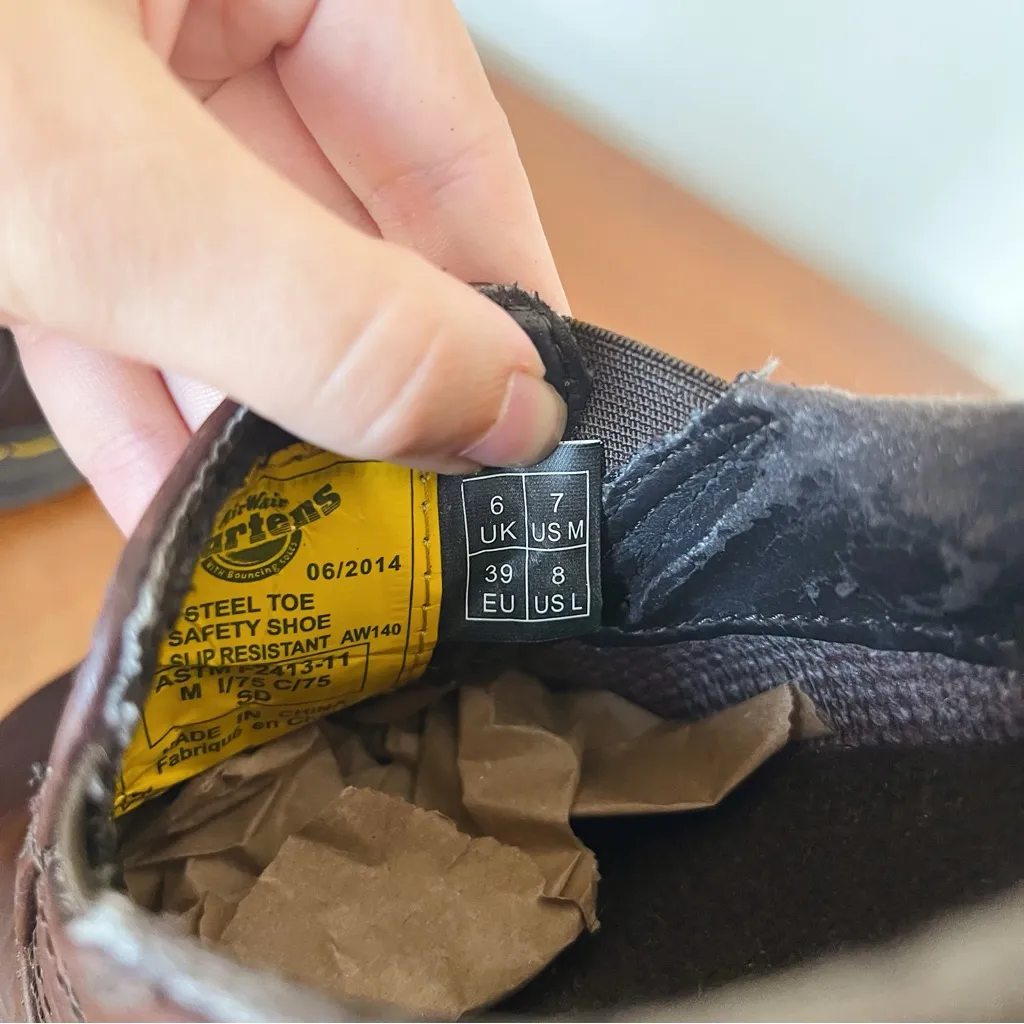 Dr Martens • Resistor ST slip on loafer chunky platform industrial brown leather - Image 6