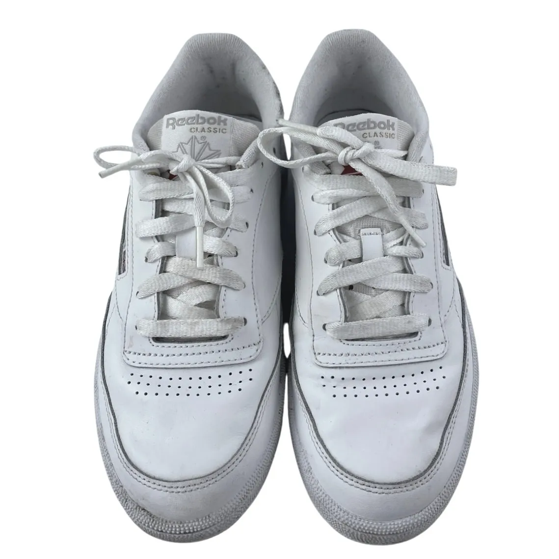 Reebok Club C 85 Women's White Lace Up Low Top Athletic Sneakers Shoes Size 8.5 - Image 2