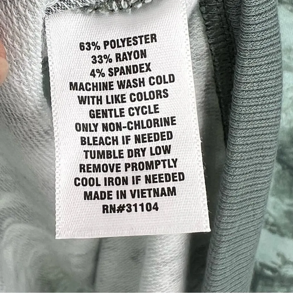 Wonderly Studio crew cozy soft lounge green camo long sleeve tunic top XL NEW - Image 10