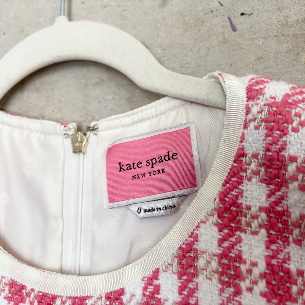 Kate Spade Gingham Tweed Dress - Image 3