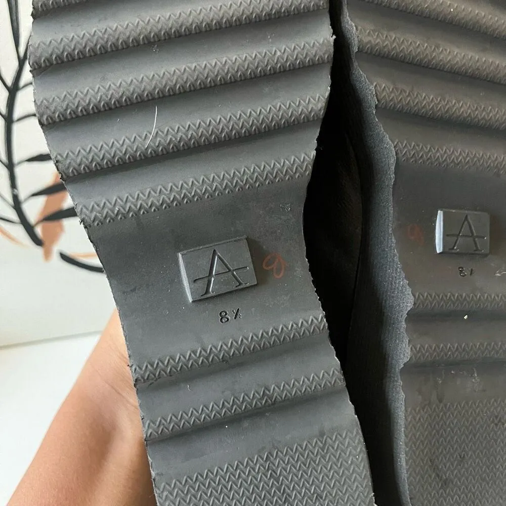 Aquatalia Kelsey‎ Bronze Slip On Platform Leather Loafers Size 8.5 - Image 8