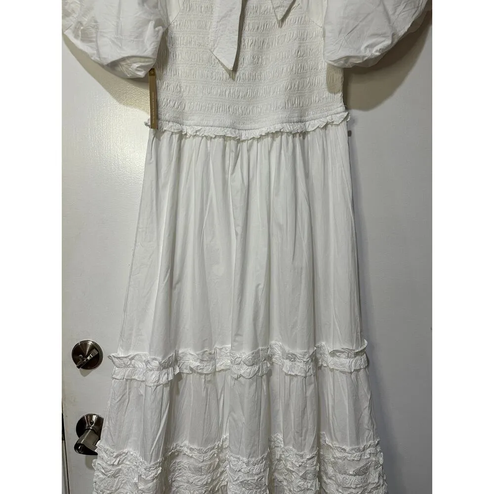 Cleobella Cherith Tier Midi Dress White Size XL NWT Timeless Elegance Western - Image 14
