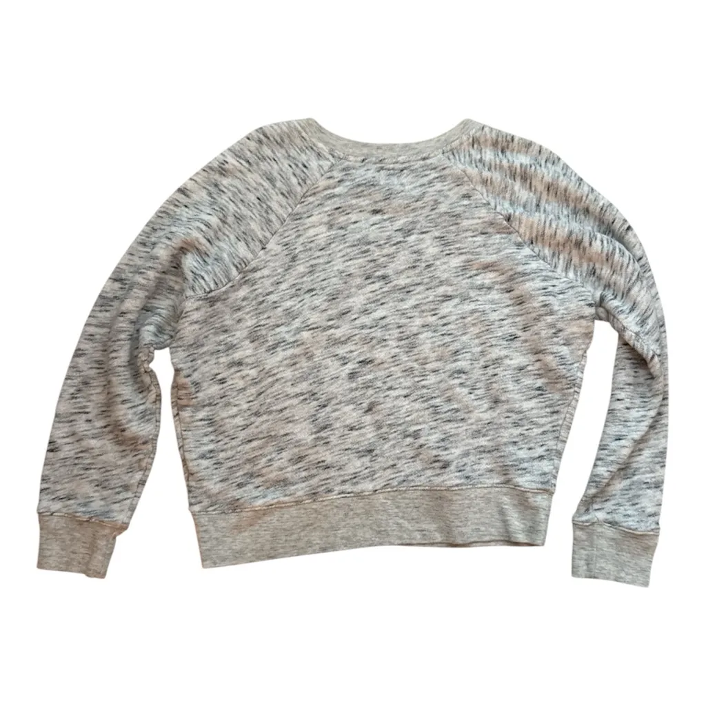 J. Crew Vintage Cotton Terry Crewneck Pullover in Speckle | Grey | XS - Image 3