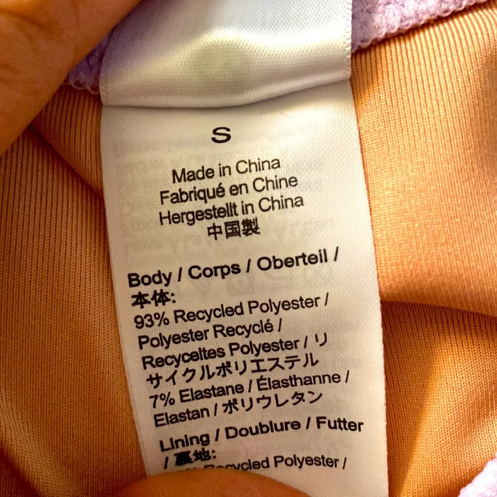 J Crew Lavender Purple Textured Curved Waist Cheeky Bikini Bottoms Size S - Image 3