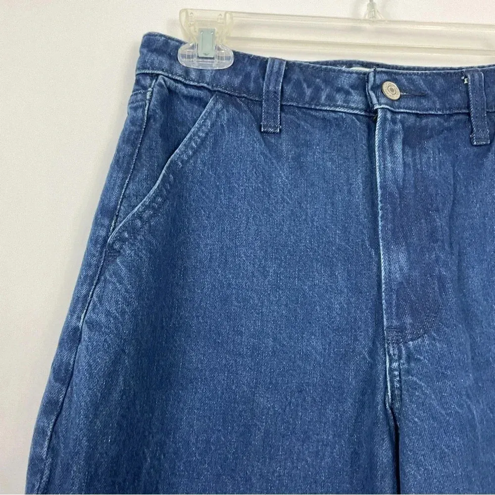 Abercrombie & Fitch Mid Rise Curve Love Wide Leg Trouser‎ Jeans Size 0S - Image 3