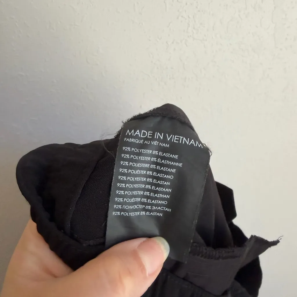 Club Monaco Black Pull On Straight Leg Ankle Ponte Pant Womens 6 Career Classic - Image 6