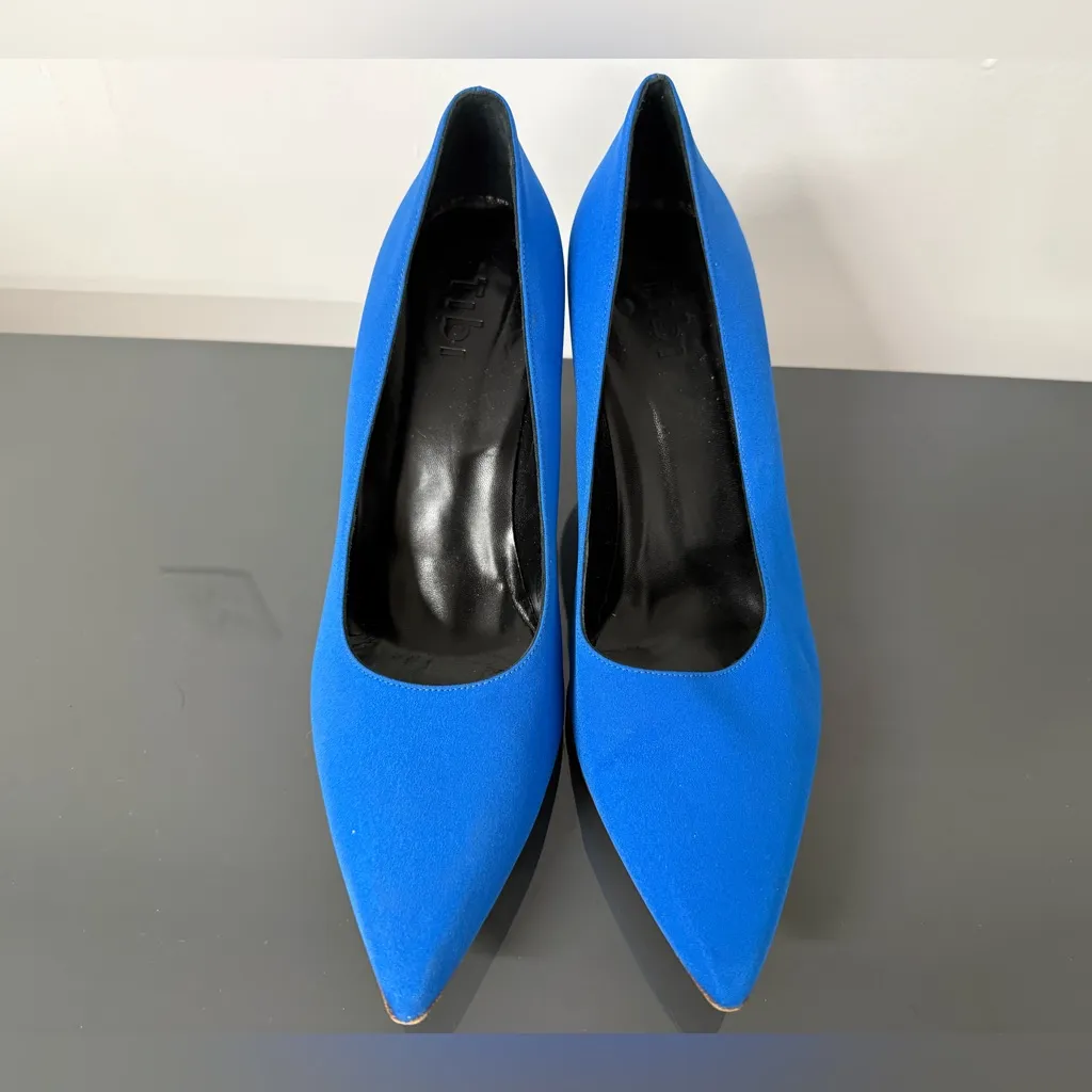 Tibi  Zo Pumps Blue Heels Size 38.5 - Image 5