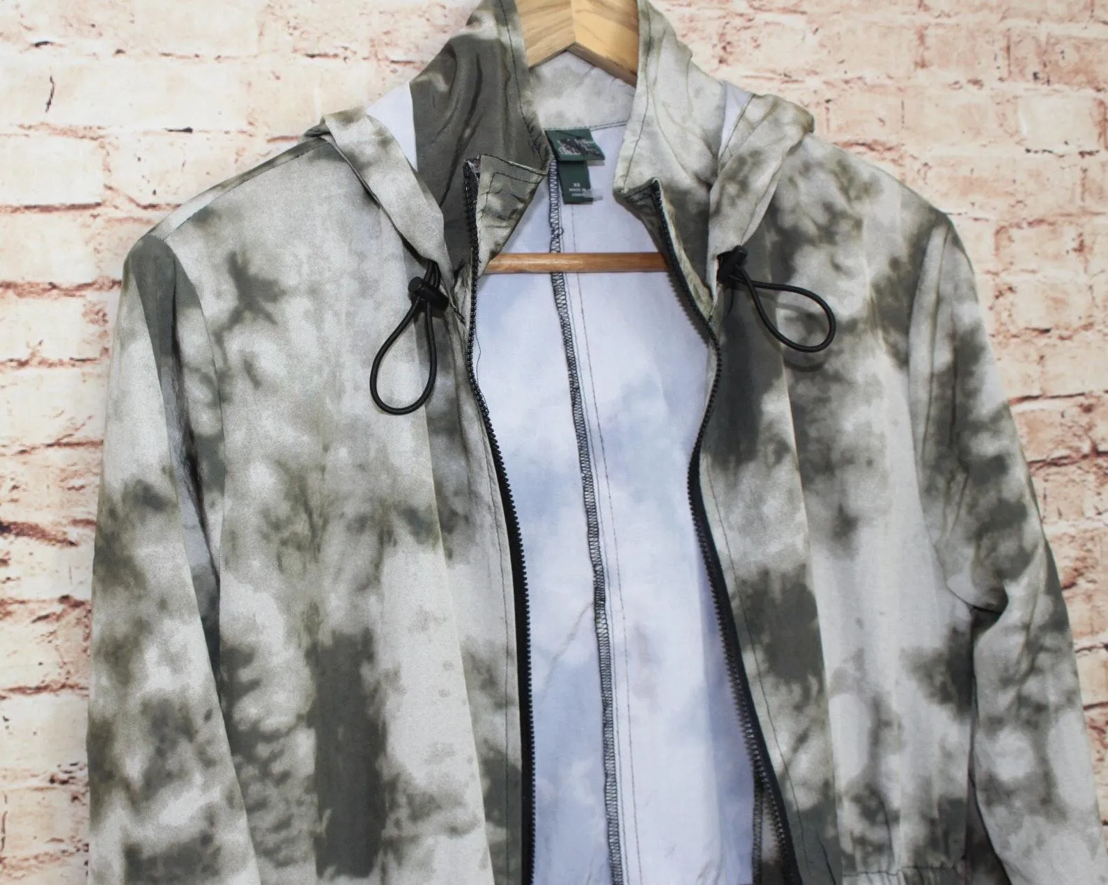 | Tie Dye Style Long Windbreaker Jacket - Image 9