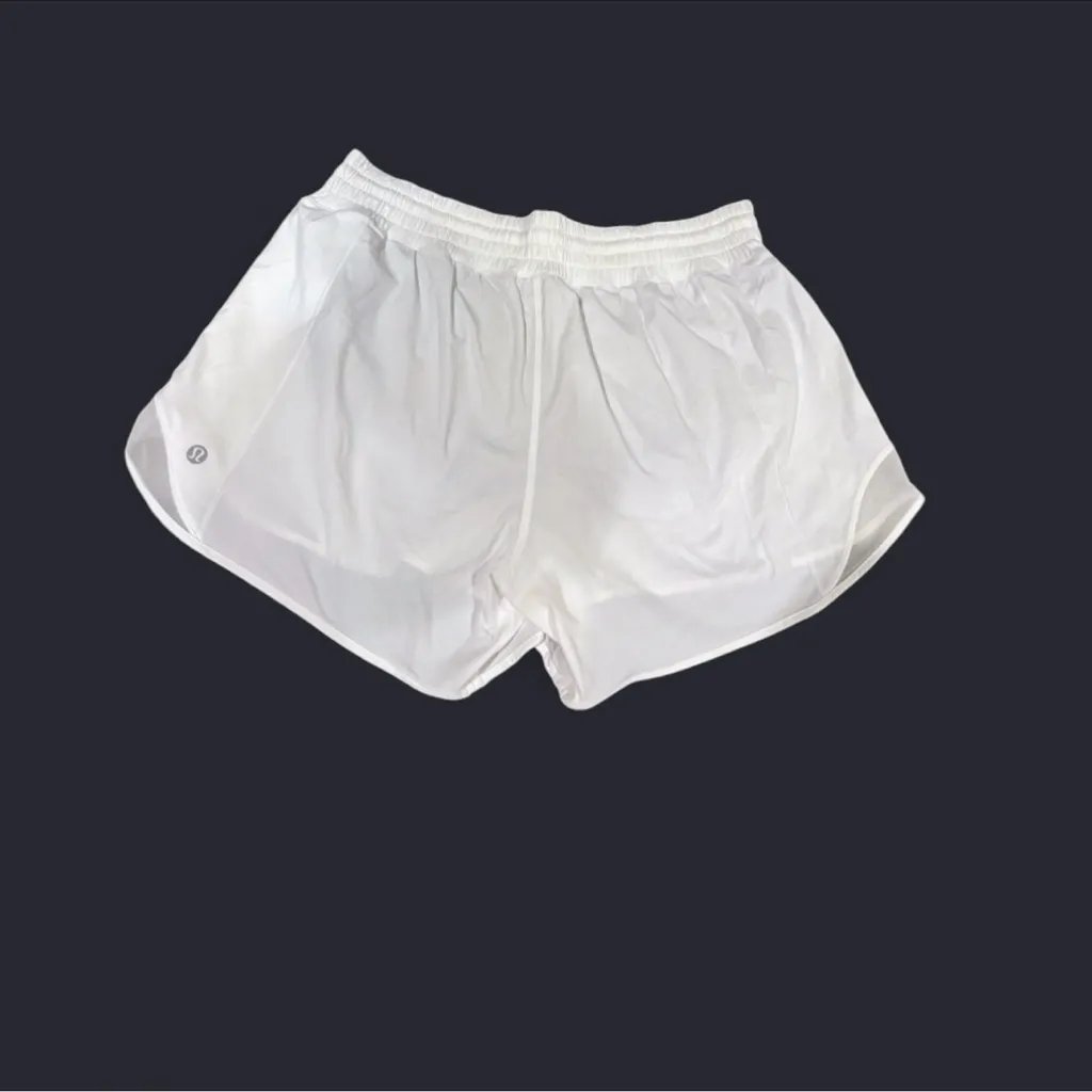 NWT Lululemon Hotty Hot High-Rise Lined Short 4" White Size 10 Tall HR Running - Image 4