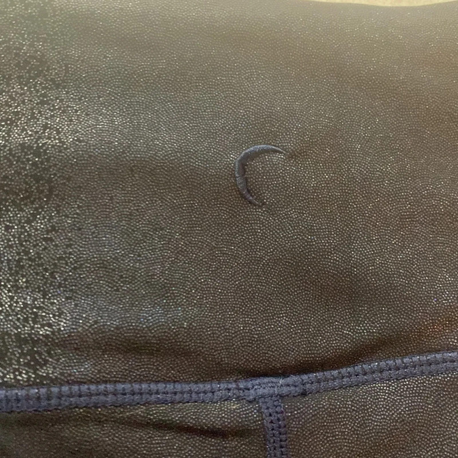 Zyia active blue metallic womens medium 8 10 crop leggings sparkle glitter gym l - Image 5