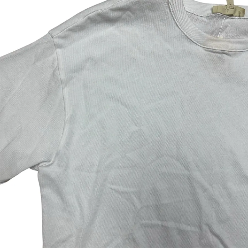 NWT Madewell Women's White Relaxed Boxy Tee Size M Casual Basic - Image 3