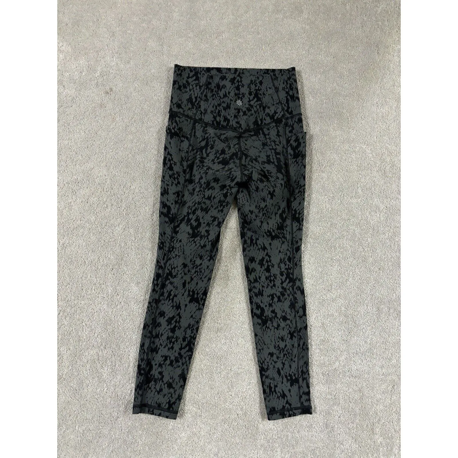 Athleta Salutation Stash Pocket II Printed 7/8 Tight Women's Xs EUC‎ - Image 5