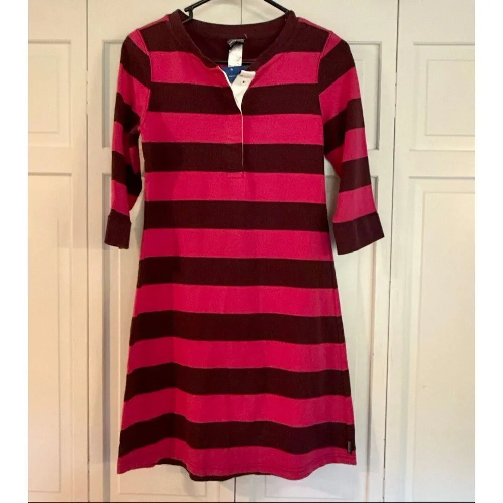 Patagonia NWT striped sender pink rugby dress size xs - Image 11