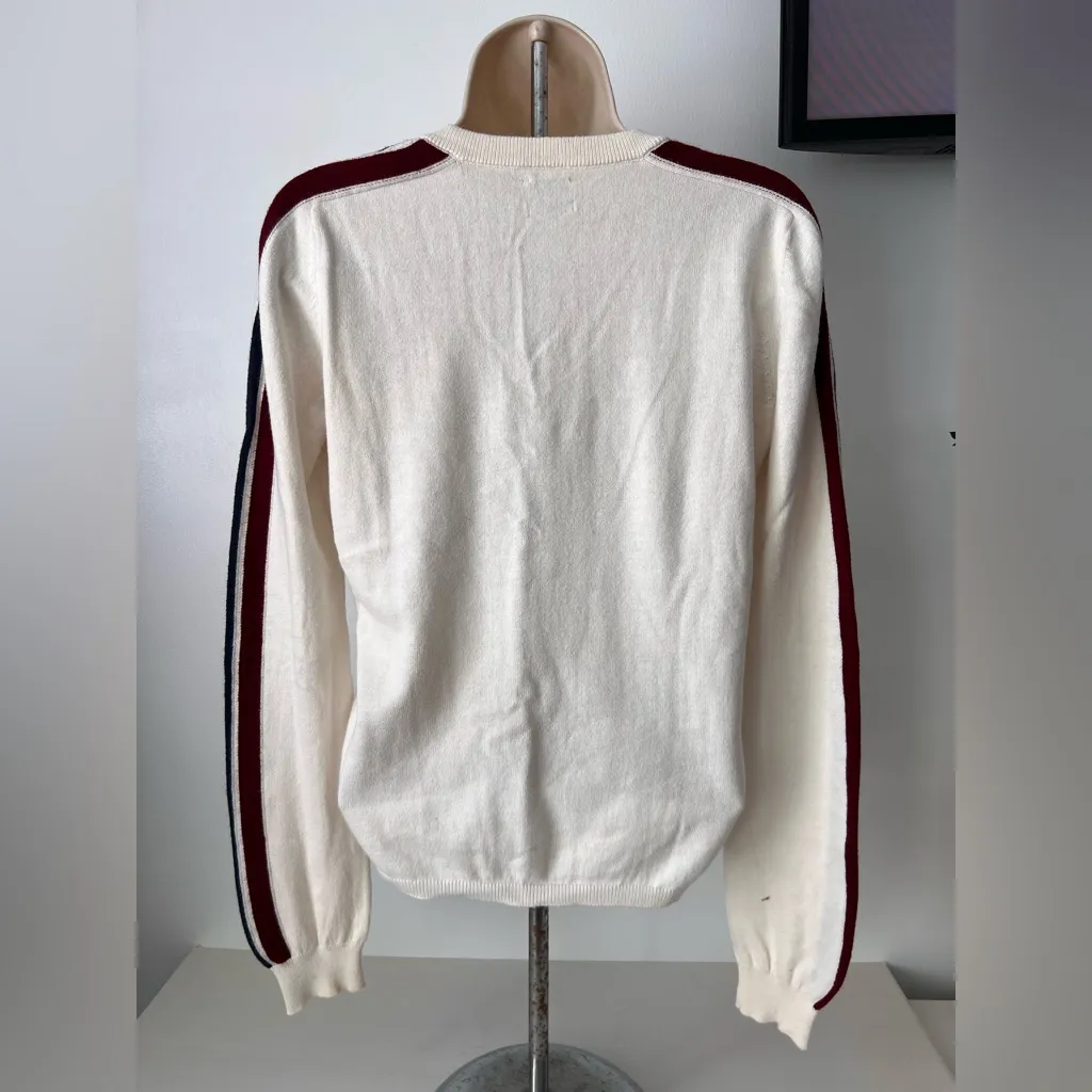 Flaherty V-Neck Cream Sweater - Image 3