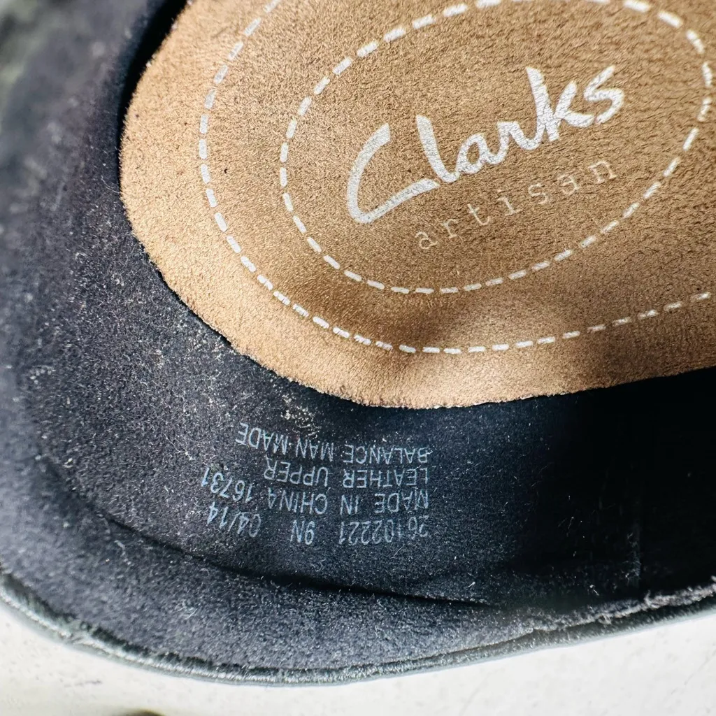 Clarks Womens Rosalyn Wren Mary Jane Pump Size 9N Black Leather Block Heel - Image 8