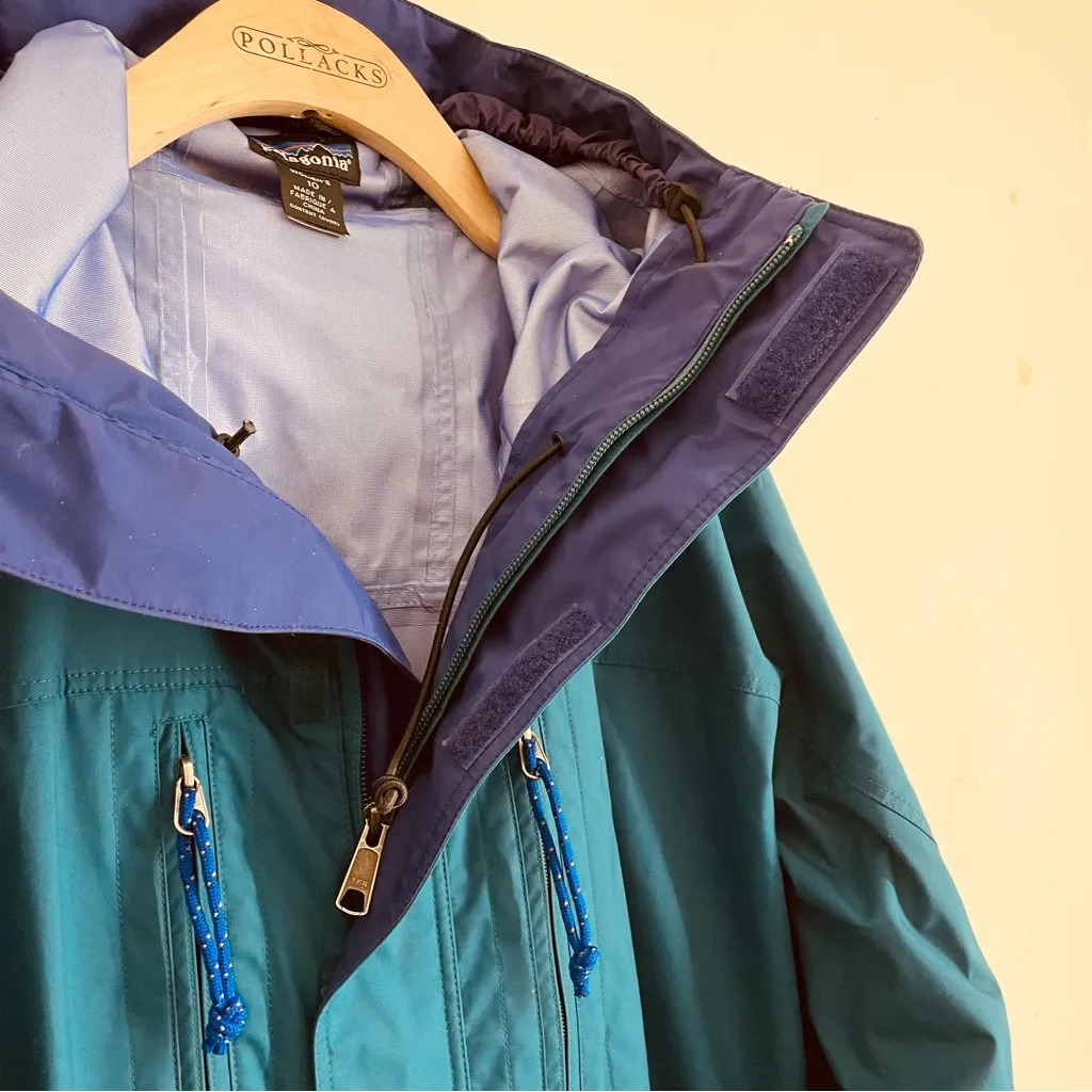 Patagonia Vintage One-Piece Ski Snowsuit Teal Women’s 10 Retro Colorblock - Image 13