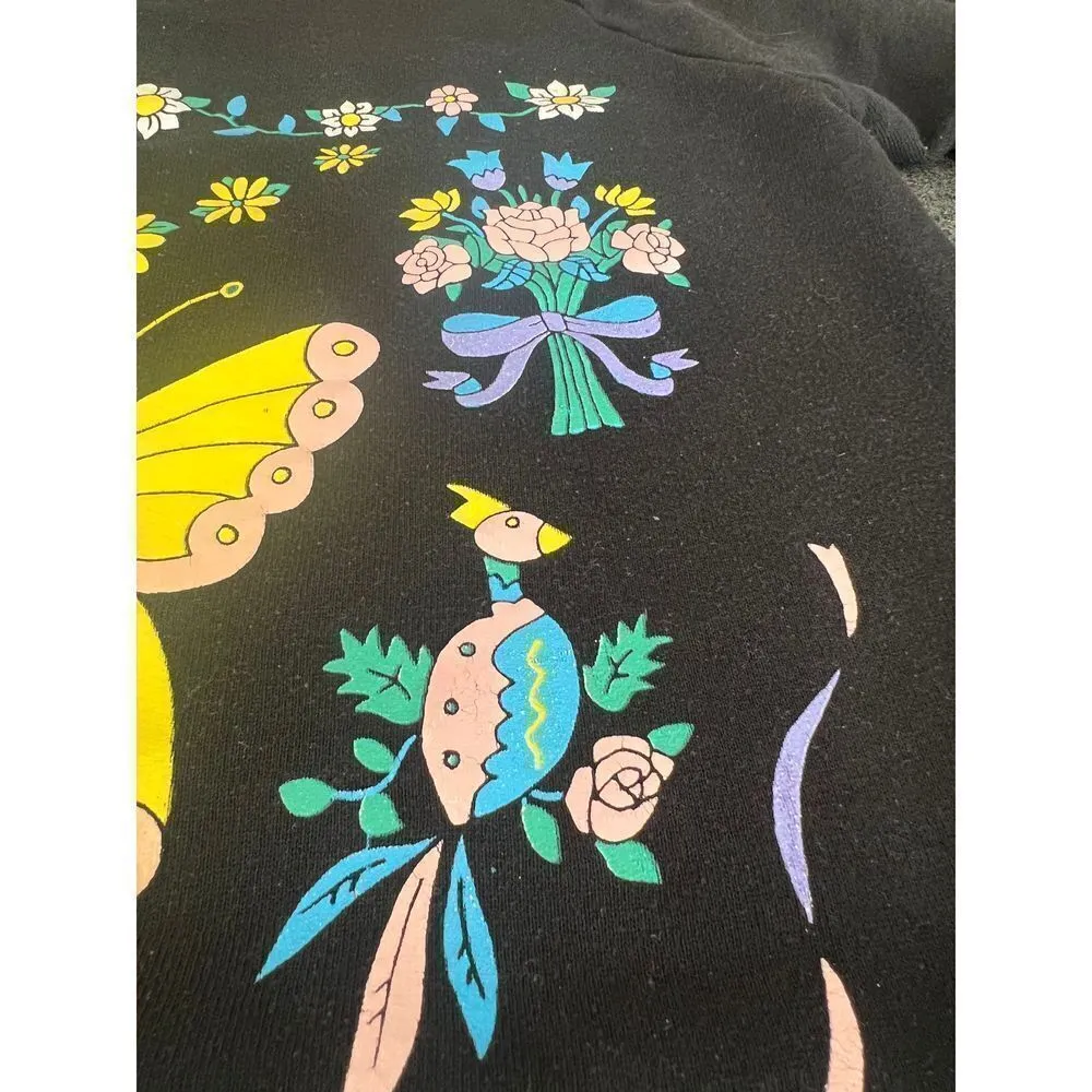 JERZEES butterfly peacock sweatshirt Made in USA - Image 5