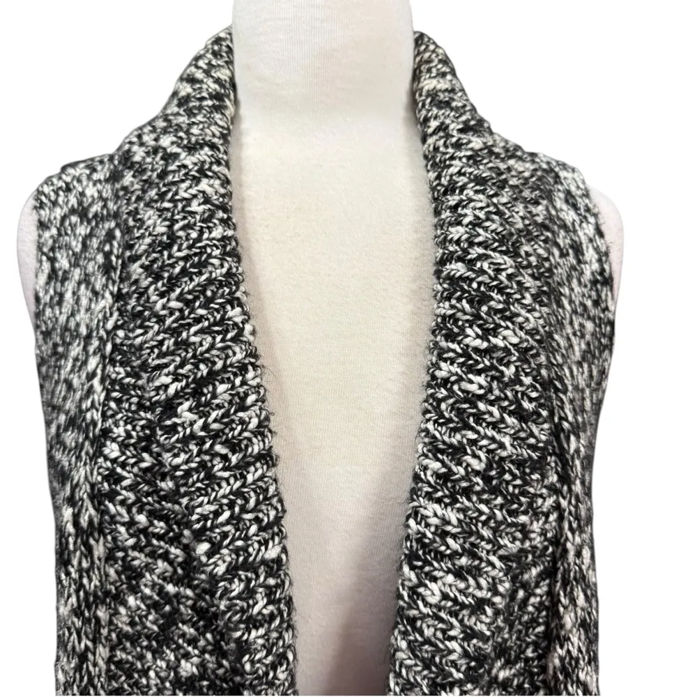 Chico's Sweater Vest Size M Black White - Image 2