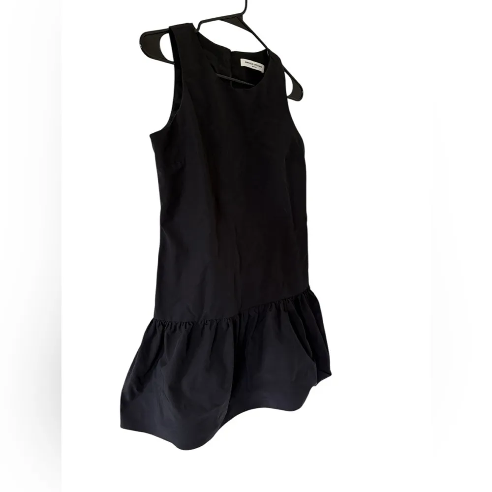 Amanda Uprichard Alejandra Black Ruffled Hem Mini Dress - Image 7
