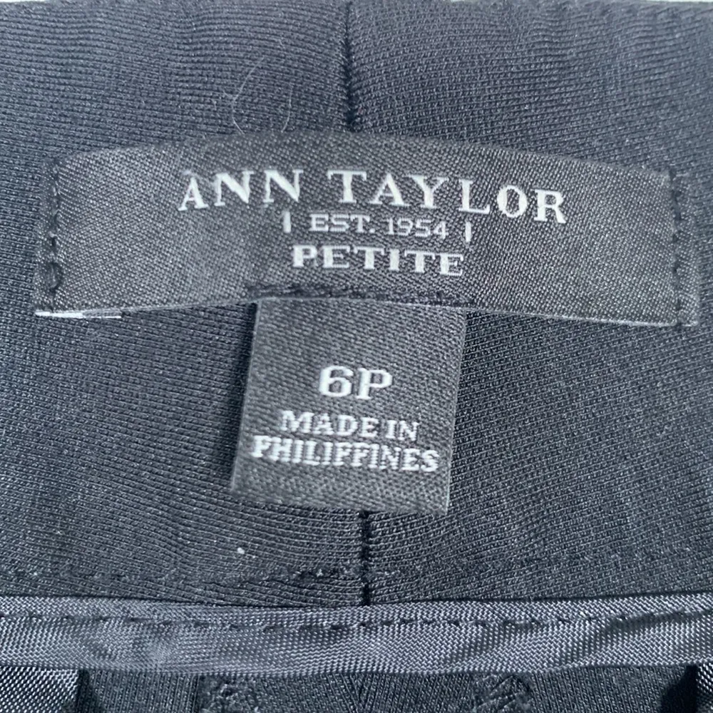 Ann Taylor Petite Black Ankle Stretch Pants Size 6P EUC #DS-1539 - Image 6