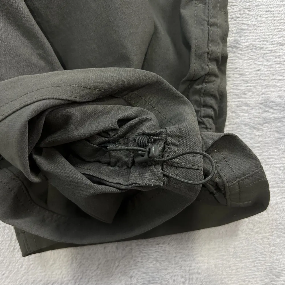 Eddie Bauer Womens  Rainer Capris Cargo Pant 14 Gray Nylon Utility‎ Outdoors - Image 9