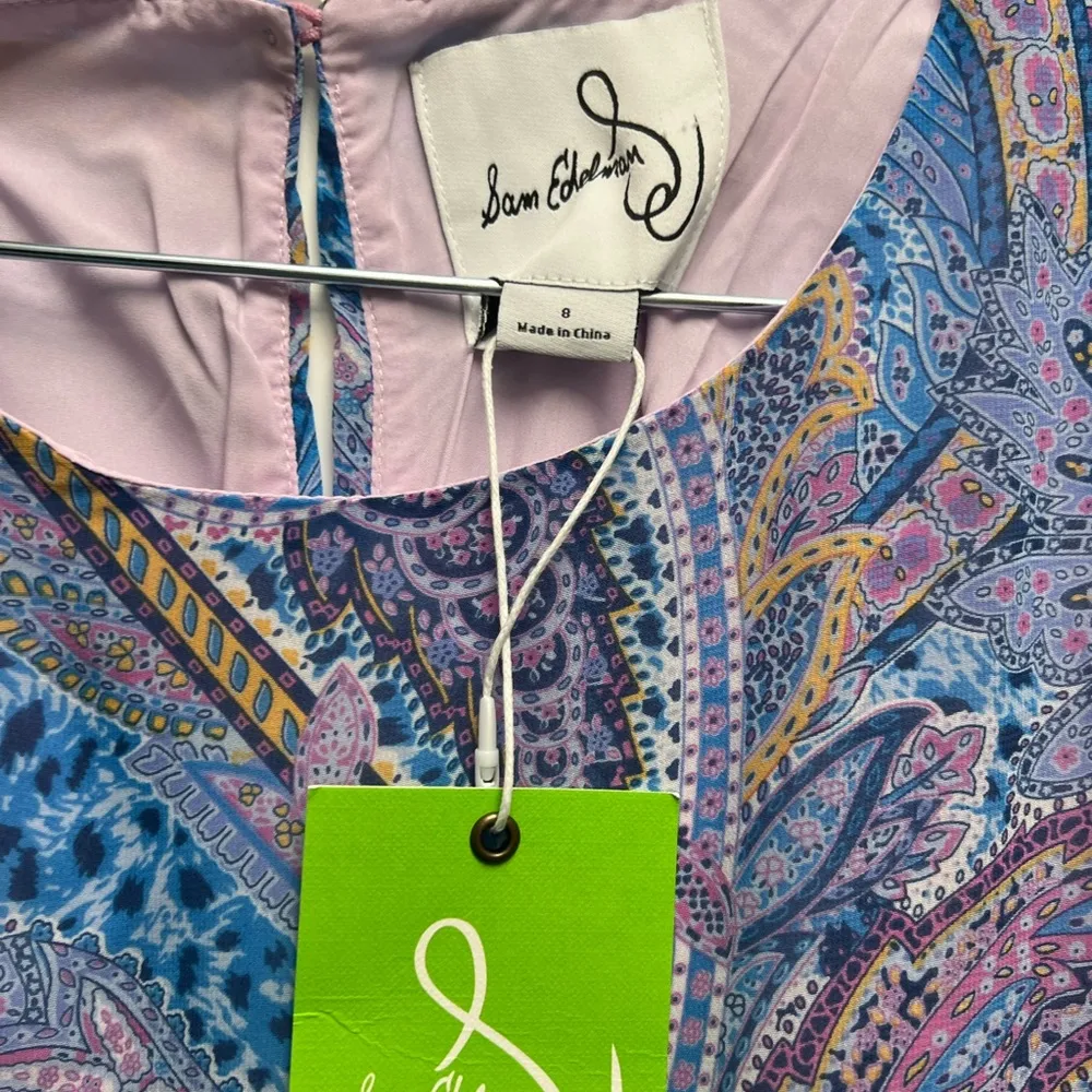 SAME EDELMAN Summer Ruffle Asymmetrical MIDI Dress size 8 NWT - Image 7